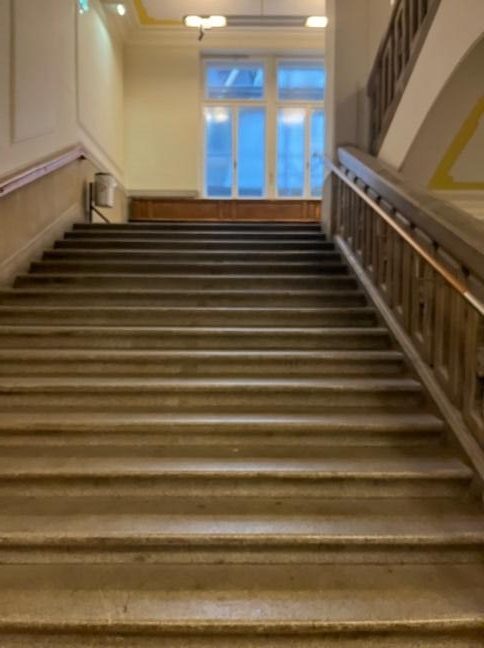 Second set of stairs on the right